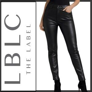 NWT LBLC Robin Pant Black Faux Leather High Rise Skinny Pants XS